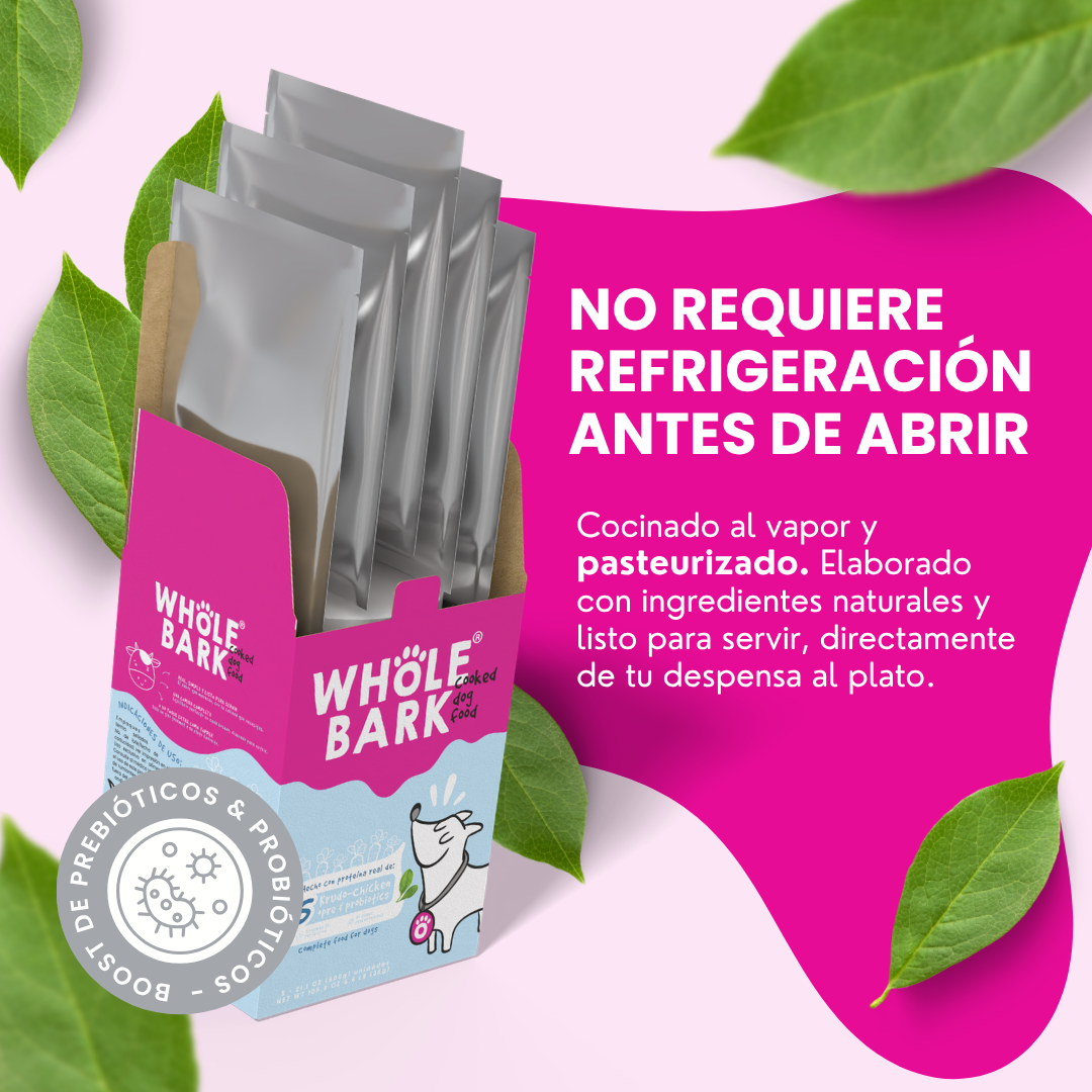 Alimento Natural Cocido Premium de Pollo para Perros | Cooked Dog Food - Krüdo