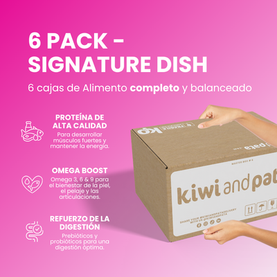 Pack X6 Surtido Súper Premium De Alimento Natural Cocido para Perros | Signature Dish