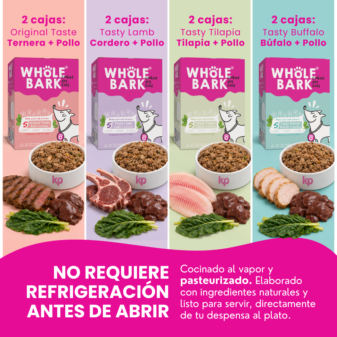 Pack X8 Surtido Premium De Alimento Natural Cocido Para Perros | Cooked Dog Food