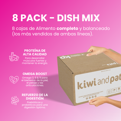 Pack X8 Variedad De Recetas Naturales Cocidas Para Perros | Dish Mix