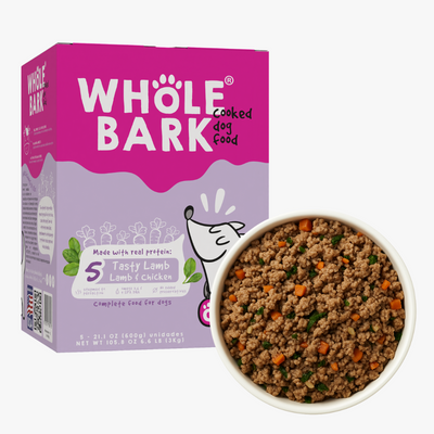 Alimento Natural Cocido Premium con Cordero para Perros | Cooked Dog Food - Tasty Lamb