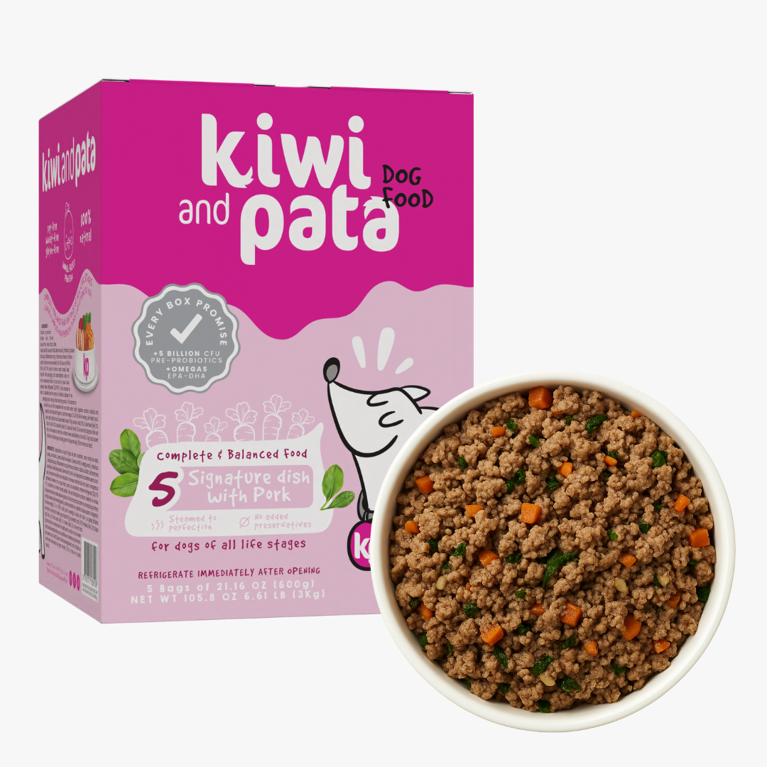 Alimento Natural Cocido Súper Premium con Cerdo para Perros | Signature Dish with Pork