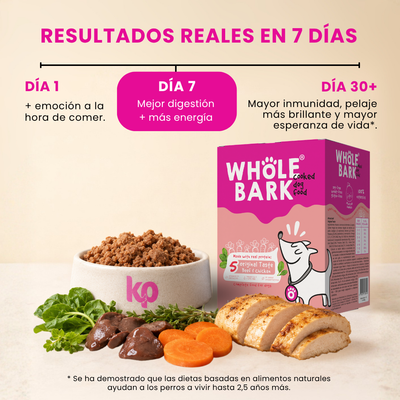 Alimento Natural Cocido Premium con Ternera para Perros | Cooked Dog Food - Original Taste